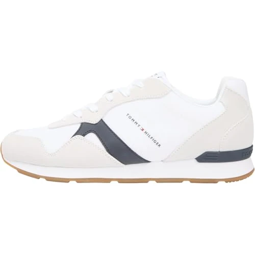 Tijdelijke aanbieding: Tommy Hilfiger Heren Runner ICON Mix FM0FM05679 Low Top, wit (wit), 43, Wit, 43 EU van 68.90 € naar 68.90 € (0.00% korting)