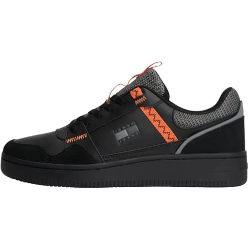 Offerta a tempo: Tommy Jeans Uomo Tjm Retro Basket Em0em01657 Basso Top, Nero Nero Ibiza Tramonto, 40 EU - 48% da 99.90 € a 51.77 €