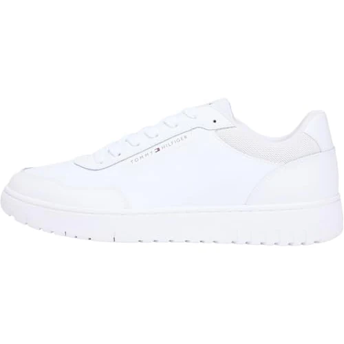 Offre limitée : Tommy Hilfiger Th Basket Core Lite LTH Fm0fm05713 Chaussures Basses pour Homme, White, 43 EU de 99.90 € à 71.20 € (29% de remise)