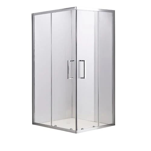 Offerta a tempo: DocciaSì® - Box Doccia Angolare 70x90 cm con Porte Scorrevoli e Vetro Temperato Trasparente da 6 mm, Profili in Alluminio Cromato e Maniglia in Acciaio Inox dal Design Moderno e Funzionale - 0.00% da 169.00 € a 169.00 €