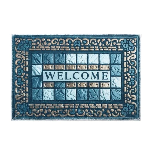 7VSTOHS Wycieraczki wewnętrzne 50 x 80 cm, można prać w pralce, miękka wycieraczka, wycieraczka do drzwi, antypoślizgowe maty podłogowe do wewnątrz, przednie tylne drzwi, zwierzęta domowe i psy