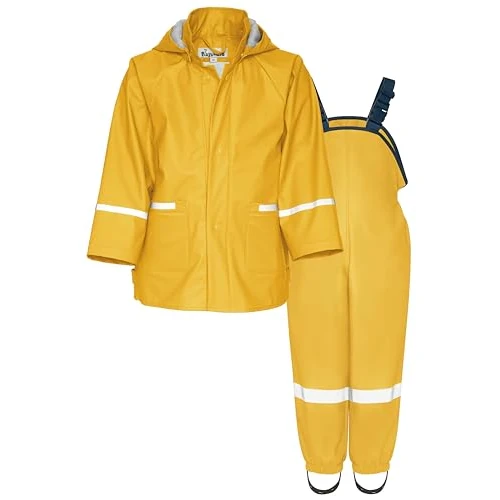 Playshoes Dwuczęściowy kombinezon przeciwdeszczowy, wodoodporny, Basic żółty, 98