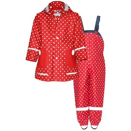Offerta a tempo: Playshoes Tuta impermeabile in due pezzi, Puntini rossi, 128 - 0.00% da 36.47 € a 36.47 €
