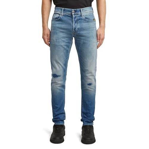 G-STAR Homme Jean 3301 Slim, Multicolore (faded new moon restored 51001-C052-H443), 35W / 30L