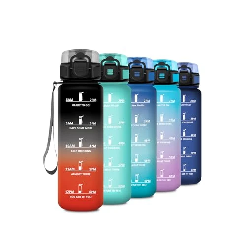 Offerta a tempo: KollyKolla Borraccia 500ml, Borraccia con Filtro, Bottiglia Acqua Motivazionale con Scala Temporale, Facile Pulizia, Bottiglia per Ufficio, Campeggio, Viaggio, Corsa, Ciclismo - 0.00% da 13.99 € a 13.99 €