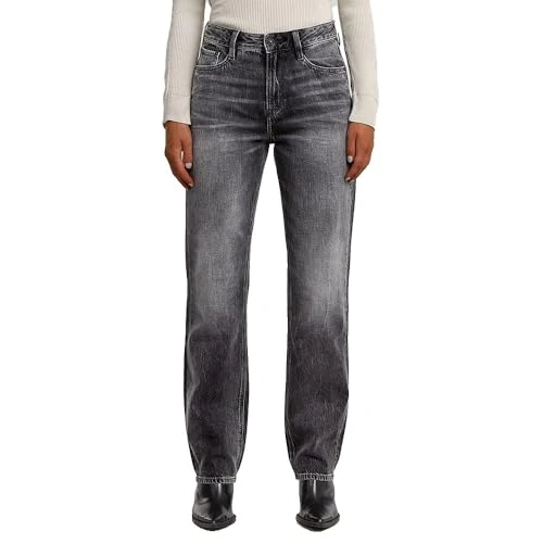 G-STAR Iggie Straight Wmn Jeans, Grigio (Faded Scoria Grey D27704-d537-h147), 26W x 28L Donna