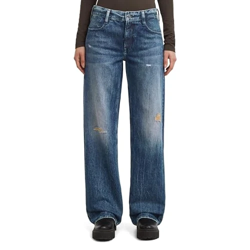 Offerta a tempo: G-STAR Judee Loose Low Waist Jeans, Jeans, Donna, Blu (Worn in Mountain Dusk Destroyed D22889-D499-G816), 32W / 32L - 0.00% da 50.49 € a 50.49 €