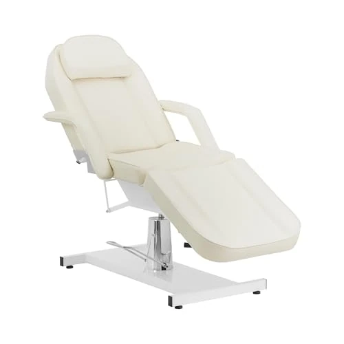 physa Lettino per estetista 180 x 58 x 66-76 cm 200 kg beige Lettini massaggi Poltrona tattoo