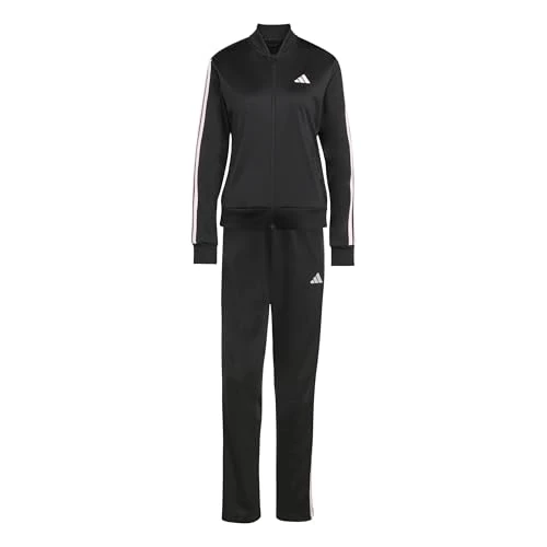 adidas Women's ESSENTIALS 3-STRIPES TRACKSUIT, black/clear pink, XXL