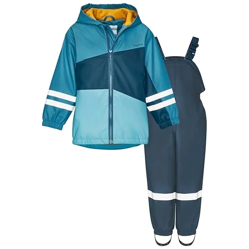 Offerta a tempo: Playshoes Regen Set Pioggia, Turchese Marino, 98 (Pacco da 2) Unisex-Bambini e Ragazzi - 0.00% da 42.97 € a 42.97 €