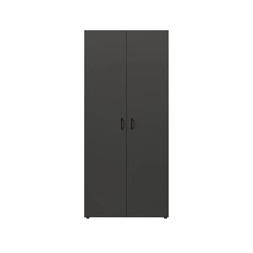 AVANTI TRENDSTORE - Balu 2 - Hinged Door Wardrobe, Available in 2 Different Colours and 3 Different Widths (Black, 2 Doors)