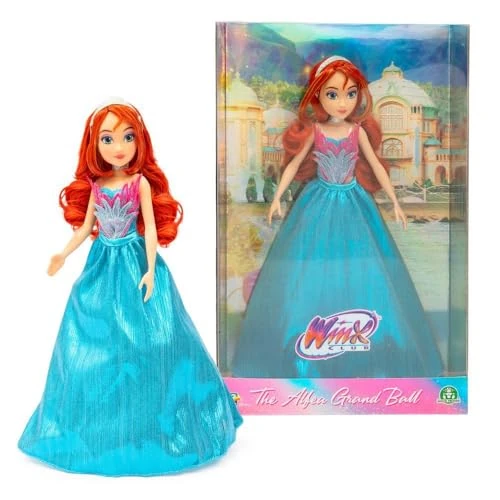 Offerta a tempo: Winx – Bloom Grand Ball, Bambola 27 cm Snodata con Abito da Ballo Azzurro e Diadema, Giocattolo per Bambina e Bambini dai 4 Anni in su - 51% da 34.99 € a 17.30 €