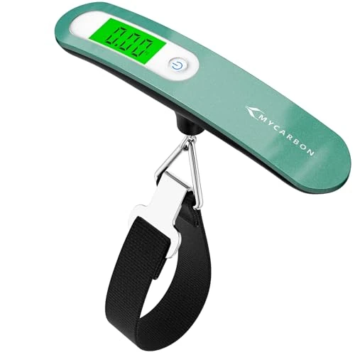 Offerta a tempo: MYCARBON Bilancia per Valigie Elettronica 50KG Funzione Tara LCD Display - 31% da 15.00 € a 10.28 €