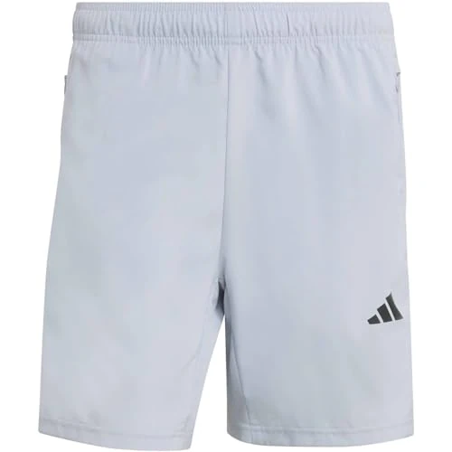 Offerta a tempo: adidas Uomo Workout Essentials Base 3 Stripes Woven Short 5 Inches Shorts, Halo Silver/Black, XL - 23% da 35.00 € a 26.99 €