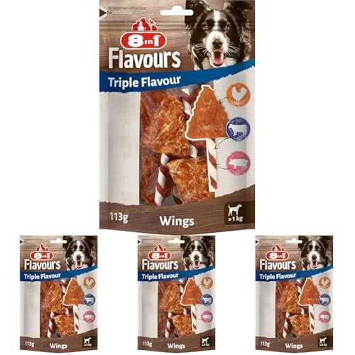 Offerta a tempo: 8in1 Triple Flavour alette masticabili, per cani di tutte le taglie — 19% da 21,60 € a 17,44 €
