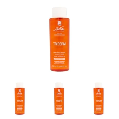 Sapone Liquido di Marsiglia per Pelli Sensibili e Intolleranti, Detergente per Lav, Il pacchetto può variare (Confezione da 4)