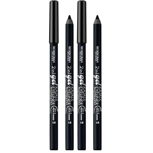 Offerta a tempo: Deborah Milano - Matita Occhi 2 in 1 Kajal e Eyeliner Waterproof, 01 Black, a Lunga Durata, WaterProof, Tratto Ultra-pigmentato e Cremoso, Dona uno Sguardo Intenso e Definito, 1.21 gr - 26% da 15.00 € a 11.16 €