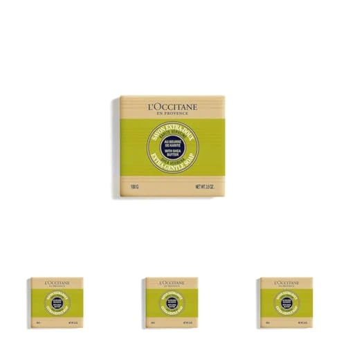 L'OCCITANE - Sapone Ultra Delicato al Karité e alla Verbena - 100 g - Made in France (Confezione da 4)