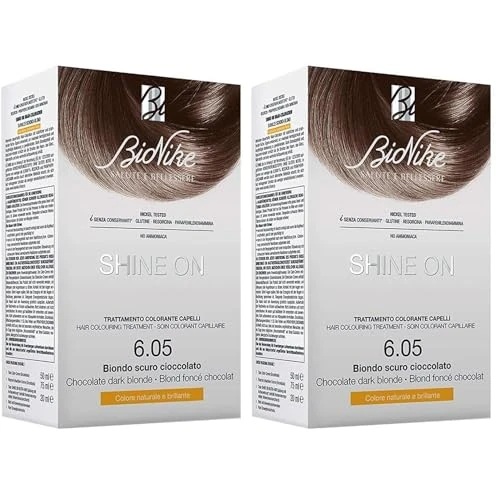 Bionike Shine On - Trattamento Colorante Capelli, Kit Tinta per Cute Sensibile Senza Ammoniaca, Azione Nutriente e Protettiva, Dona un Colore Naturale e Brillante, Copre i Capelli Bianchi