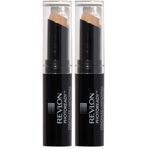 Offerta a tempo: Revlon Correttore Stick PhotoReady, Trucco Viso per Tutti i Tipi di Pelle, Copertura Media-Alta a Lunga Durata con Finitura Cremosa, Formula Leggera, 003 Light Medium, 3.2 g (Confezione da 2) - 42% da 30.40 € a 17.70 €
