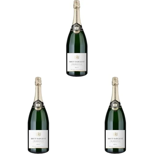 Limitiertes Angebot: Brut Dargent - Chardonnay Sekt Brut Magnum, Qualitativ hochwertiger Chardonnay trocken Sekt aus Frankreich, Methode Traditionnelle (1 x 1.5 l) (Packung mit 3) von 47.97 EUR auf 47.97 EUR (Spare 0%)