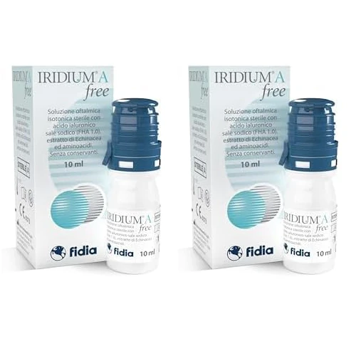 Offerta a tempo: Fidia Farmaceutici IRIDIUM A FREE Collirio 10 ml - Soluzione Oftalmica Isotonica con Acido Ialuronico — 18% da 38,00 € a 31,34 €