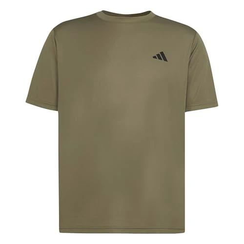 Offerta a tempo: adidas Uomo Workout Essentials Base Shirt, Olive Strata, M - 30% da 23.00 € a 15.99 €