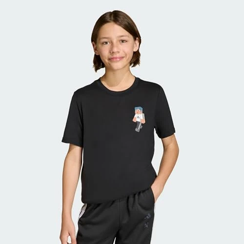 Oferta limitada: adidas Unisex - Bambini e Ragazzi Minecraft Training T-Shirt, Black, 5-6 Years de 28.00 € a 20.95 € (ahorro 25%)