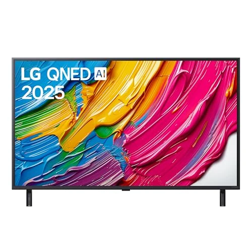 LG QNED AI QNED86 43 pulgadas, Smart TV 4K, Procesador α7 Gen8, Dynamic QNED Color, Diseño Super Slim, WebOS con AI y control remoto puntero AI, Gaming con VRR 4K@60Hz, 43QNED80A6A 2025