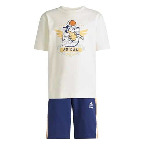 Offre limitée : adidas Unisex Kinder DISNEY MICKEY MOUSE T-SHIRT SET, off white/Pure Orange, 4-5 Years de 27.20 € à 27.20 € (0.00% de remise)