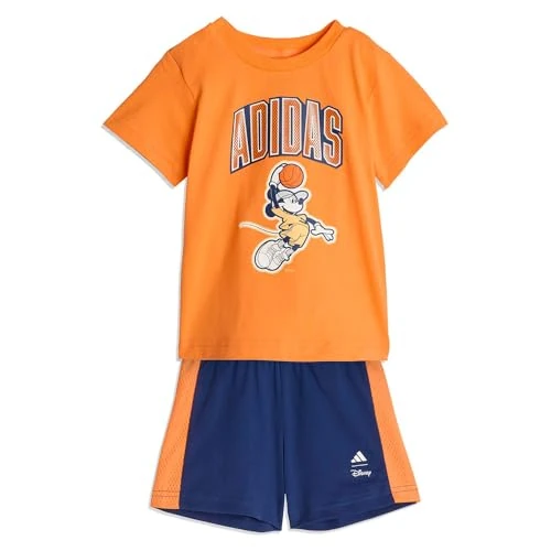 Tijdelijke aanbieding: adidas Unisex bebé ADIDAS DISNEY MICKEY MOUSE T-SHIRT SET, Pure Orange/off white, 18-24 Months van 39.95 € naar 39.95 € (0.00% korting)