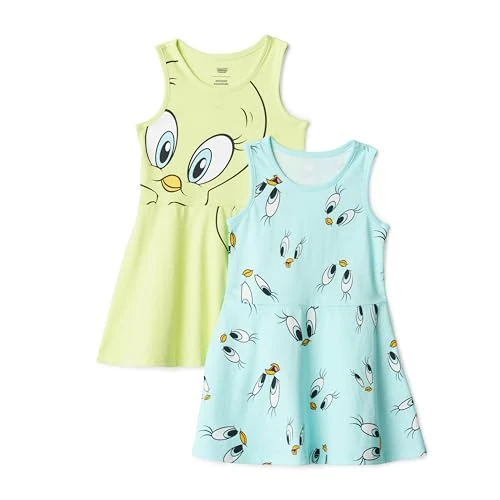 Offerta a tempo: Amazon Essentials Abitini da Gioco Smanicati in Maglia Bambine e Ragazze, Pacco da 2, Titti, 4 anni - 0.00% da 28.50 € a 28.50 €