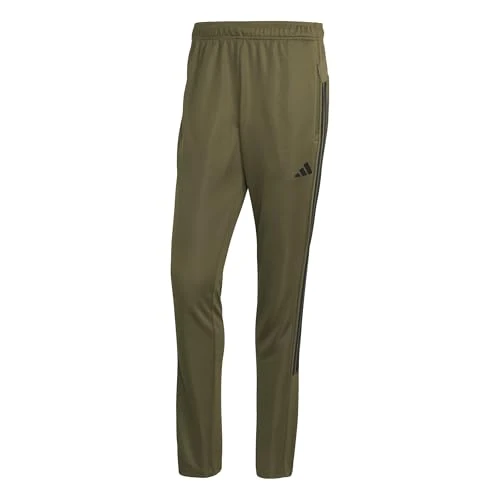 Oferta limitowana: adidas Mezczyzni Workout Essentials All-Set 3-Stripes Knit Pants, olive strata/black, XS z 196.11 zł na 196.11 zł (oszczędź 0.00%)