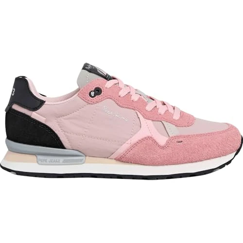 Limited-time offer: Pepe Jeans Women's BRIT AIR W Sneak, Pink (Factory Pink), 4 from 80.00 £ to 63.49 £ (save 21%)