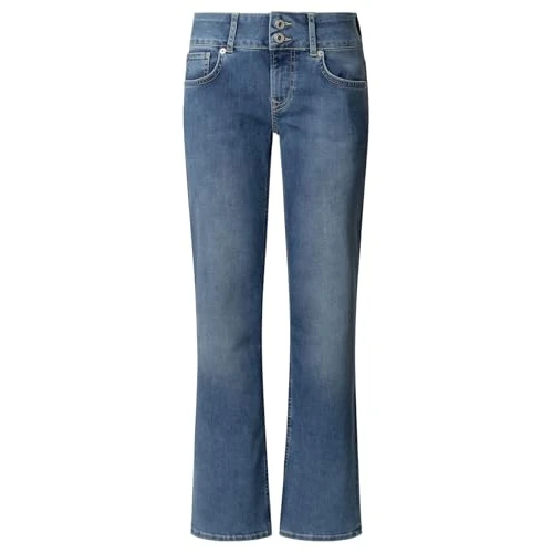 Zeitlich begrenztes Angebot: Pepe Jeans Damen Straight Jeans LW Venus Jeans, Blau (DENIM-4FE), 33W / 30L, Blau (Denim-4fe), 33W x 30L von 87.68 € auf 44.24 € (50% Rabatt)