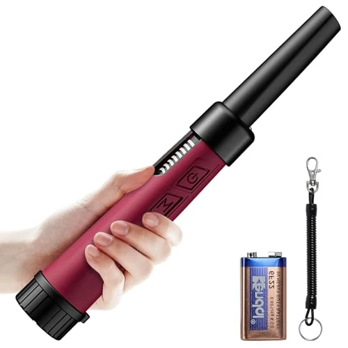 Tijdelijke aanbieding: OKESAM Metaaldetector Pinpointer voor volwassenen, IP68 Volledig Waterdichte Metaaldetector LCD Signaal Display Handheld Pin Pointer Wand Onderwater Schat Jacht 360°Detectie LED Licht-Rood van 49.99 € naar 49.99 € (0.00% korting)