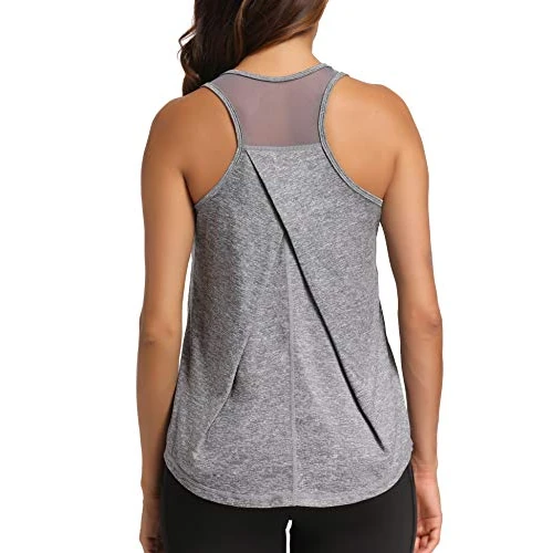 Tijdelijke aanbieding: Dawnrole Dames Sport Tanktop Mouwloze Lichte Fitness Top Yoga Tops van 13.99 € naar 13.99 € (0.00% korting)