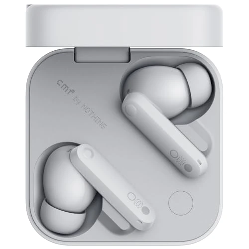 Limited offer: CMF by Nothing Buds Pro 2 Wirelesss earphones with HiFi sound, 50 dB Smart Active Noise Cancellation, 6 HD mics and Spatial Audio, 2025 - Light Grey from 59.29 EUR to 49.80 EUR (save 16%)