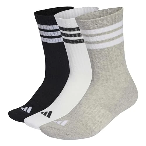 Tijdelijke aanbieding: adidas uniseks-volwassene 3Stripes Cushioned Sportswear Crew Socks 3 Pair Pack, medium grey heather/white/black, 34-36 van 14.90 € naar 14.90 € (0.00% korting)