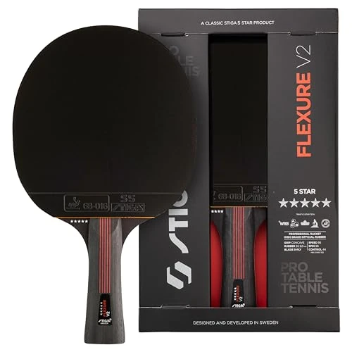 Oferta ograniczona: STIGA Rakieta do tenisa stołowego Flexure V2 5-gwiazdkowa, guma STAR5 zatwierdzona przez ITTF, ergonomiczny chwyt, do agresywnej zabawy z 207.50 EUR na 207.50 EUR (znizka 0%)