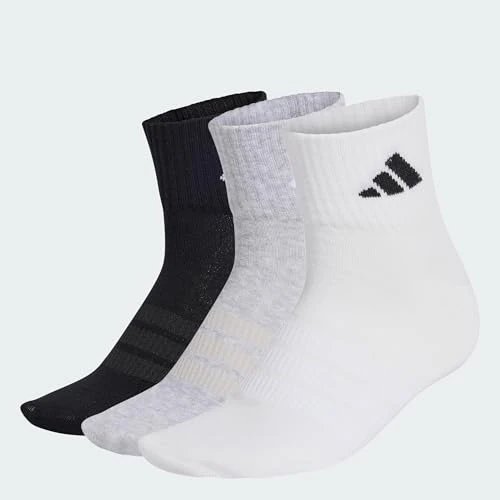 Offerta a tempo: adidas Unisex - Adulto Thin&Light Sportswear Ankle Socks 3 Pair Pack, medium grey heather/white/black, 48-51 - 47% da 10.00 € a 5.35 €