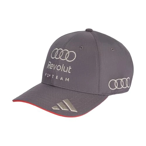 Offerta a tempo: adidas Unisex - Adulto Audi Revolut F1 Team Baseball cap Hat, Grey Strata, M-L - 40% da 50.00 € a 30.00 €