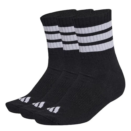 Tijdelijke aanbieding: adidas uniseks-volwassene 3 Stripes Cushioned Sportswear Mid Cut Socks 3 Pair Pack, black/white/white, 37-40 van 13.00 € naar 13.00 € (0.00% korting)