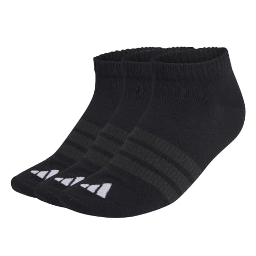 Tijdelijke aanbieding: adidas uniseks-volwassene Thin&Light Essentials Low Cut Socks 3 Pair Pack, black/black/white, 45-48 van 10.00 € naar 10.00 € (0.00% korting)