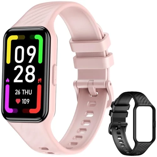 Blackview Women's Smart Watch, Smart Bracelet, 1.47 Inch Screen with 20 Day Battery Life, Health Monitoring, Sleep Analysis, 120 Sports Modes, 5ATM Waterproof, iOS/Android (Pink)