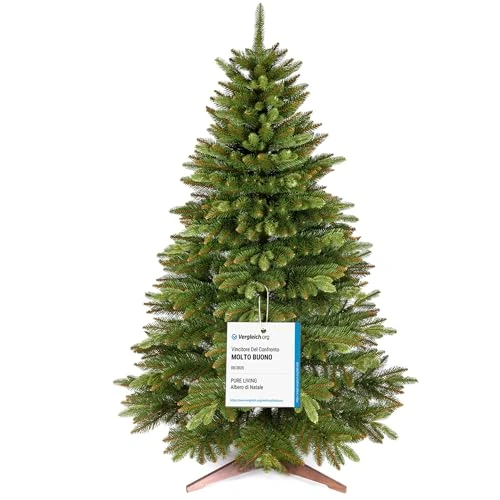 Offerta a tempo: Albero di Natale Artificiale Premium 150cm – Realistico, Rami Fitti, con Base in Legno e Borsa per Riporre – Albero di Natale di Pure Living - 39% da 149.95 € a 91.95 €