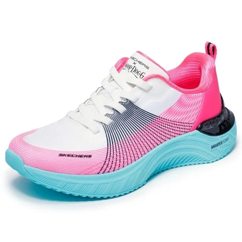 Offre limitée : Skechers Snoop ACE Cyber Walker Baskets pour Femme, Blanc, 36 EU de 84.75 € à 63.59 € (25% de remise)