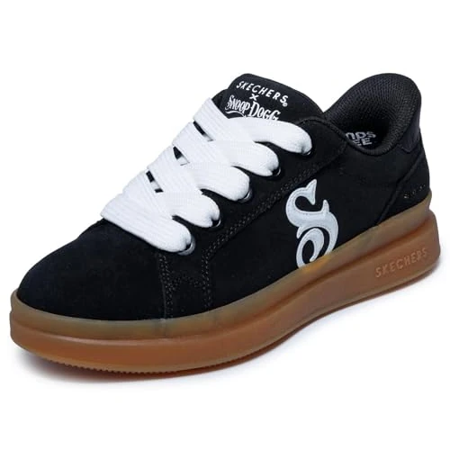 Offerta a tempo: Skechers Donna Courtside Cali Girlz Slip-In ALLENATRICE, Black Suede/ White Duraleather, 36 EU - 34% da 89.95 € a 59.60 €