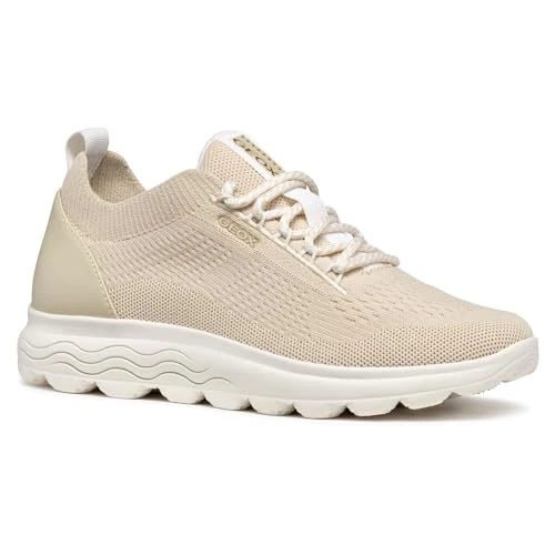 Geox D Spherica A damskie sneakersy, Lt Taupe, 39 EU