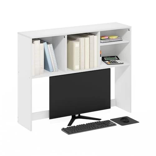 Limited-time offer: Furinno Classic Desk Shelf, 4-Shelf Desktop Hutch, Book Shelf, Desk Organzier, for Office Supplies, Office Desk Accessories, White from $62.11 to $62.11 (save 0.00%)